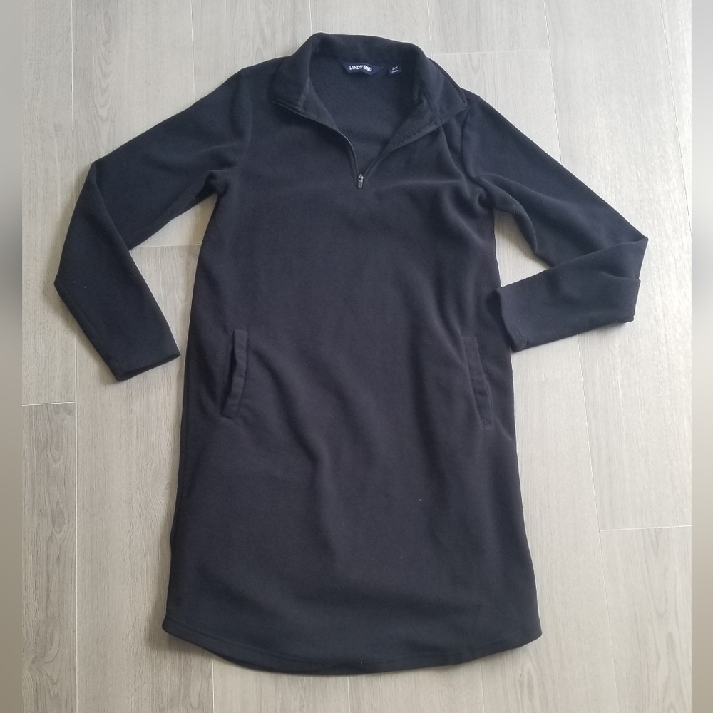 Lands End Long Sleeve Sweatshirt Dress